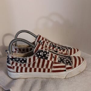 Corkeys Babalu Laceless Patriotic Sneakers